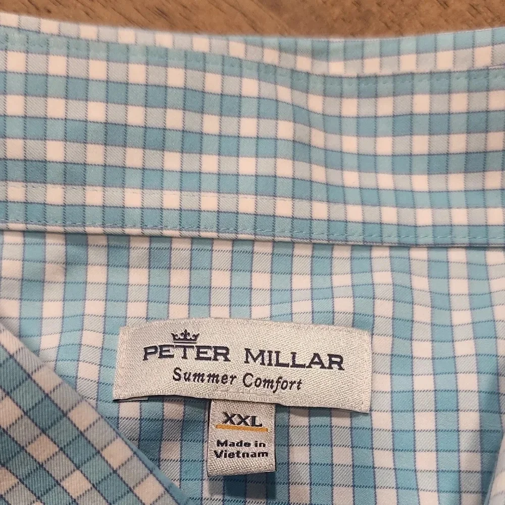 Peter Millar Summer Comfort Mens Long Sleeve Button-up Size XXL-2X